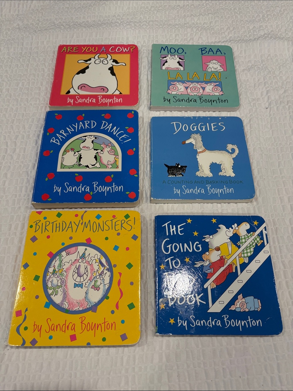 Sandra Boynton Board Book Lot - Colorful Kids Collection
Set of 6